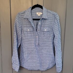 Vineyard Vines Blue Linen Shirt